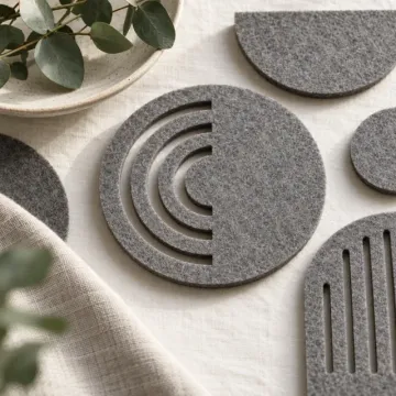 Échantillon de tissu gravé au laser